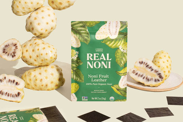 Raw noni fruit leather 100% pure organic superfood antioxidant natural anti-inflammatory